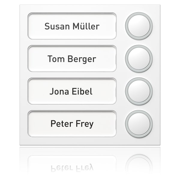 SCHNEIDER ELECTRIC - Portier Tastenmodul 4 WE, weiß