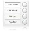 SCHNEIDER ELECTRIC - Portier Tastenmodul 4 WE, weiß