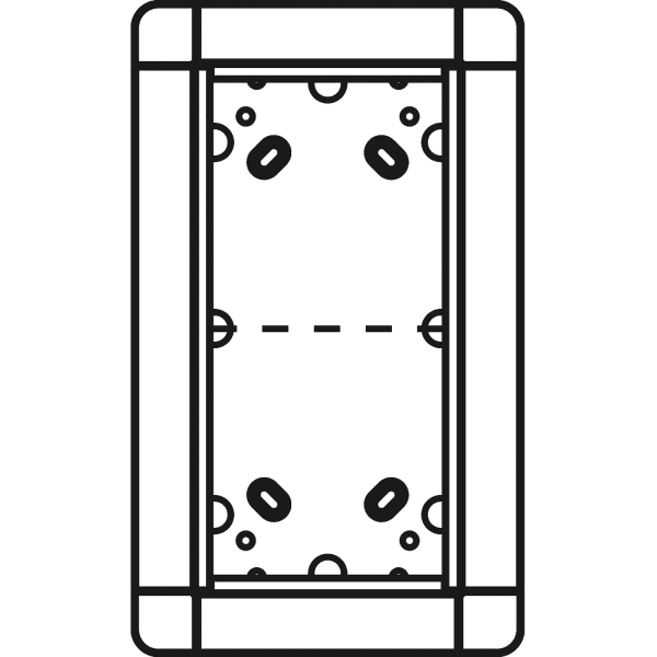 SCHNEIDER ELECTRIC - Unterputzrahmen 2 Modulplätze, silber