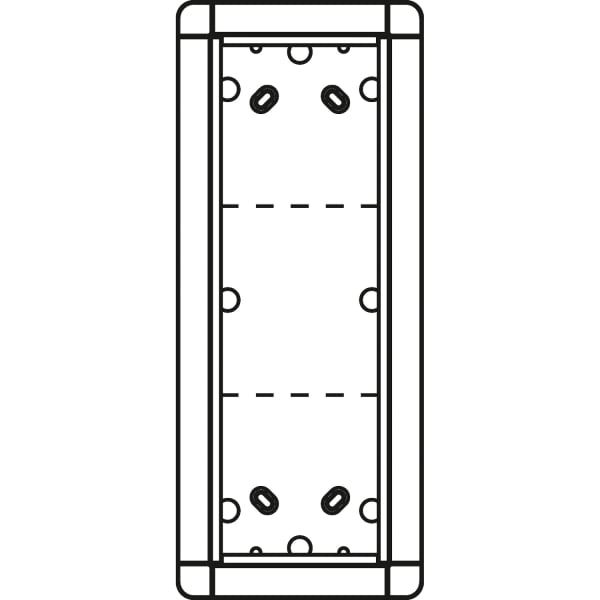 SCHNEIDER ELECTRIC - Aufputzrahmen 3 Modulplätze, silber