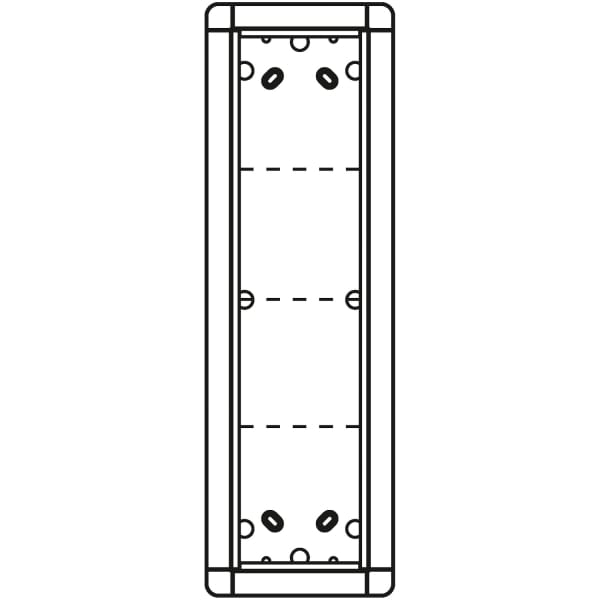 SCHNEIDER ELECTRIC - Aufputzrahmen 4 Modulplätze, silber