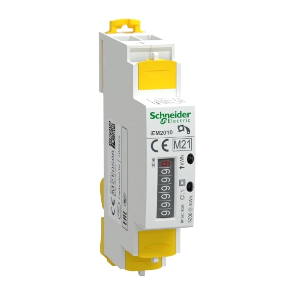 SCHNEIDER ELECTRIC - Energiezähler iEM2010, 1-ph 230V, 40A, S0-Impuls, MID konform,