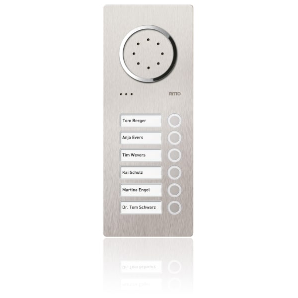 SCHNEIDER ELECTRIC - Acero Edelstahl-Türstation Audio, 6 WE, Audio, Edelstahl