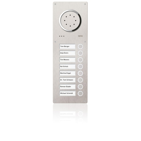 SCHNEIDER ELECTRIC - Acero Edelstahl-Türstation Audio, 8 WE, Audio, Edelstahl