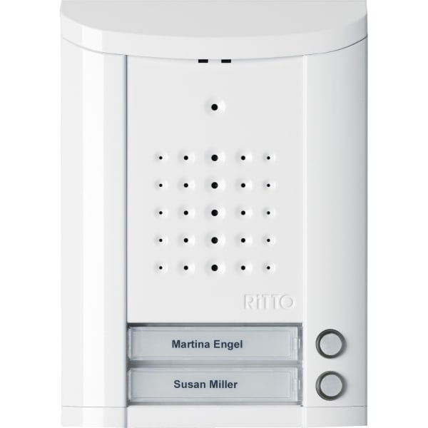 SCHNEIDER ELECTRIC - Entravox Türstation Audio, 2 WE, Audio, weiß lackiert