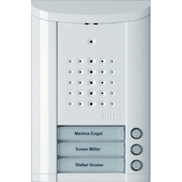SCHNEIDER ELECTRIC - Entravox Türstation Audio, 3 WE, Audio, weiß lackiert
