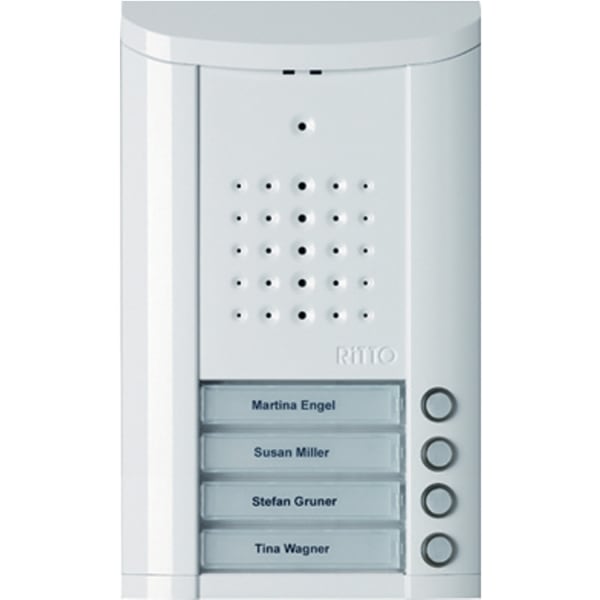 SCHNEIDER ELECTRIC - Entravox Türstation Audio, 4 WE, Audio, weiß lackiert