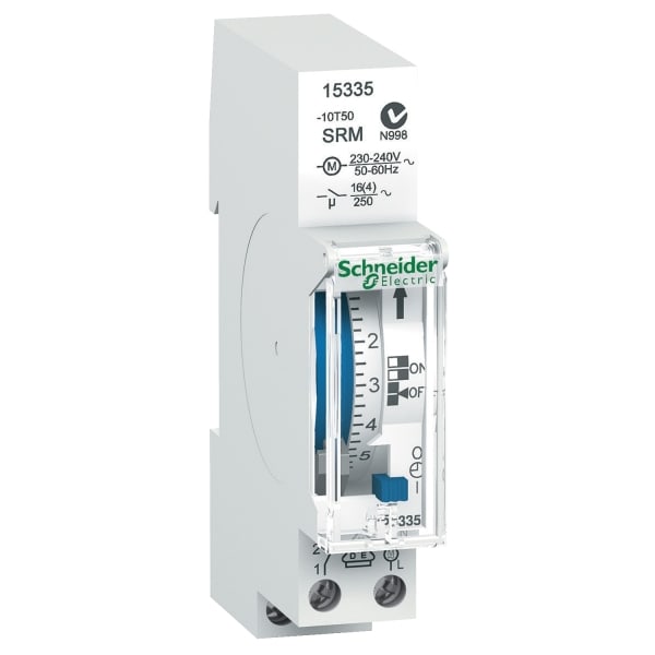 SCHNEIDER ELECTRIC - Zeitschaltuhr mechanisch IH24h 1c SRM, 1 TE, 24 Std., 1 Kanal -ohne Reserve