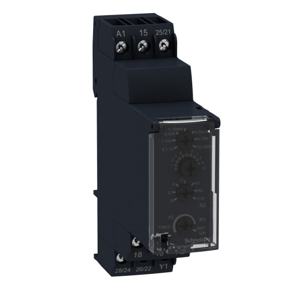 SCHNEIDER ELECTRIC - Multifunktionszeitrelais (10 Fkt.), 0,1 s-100 h, 12-240VAC/DC, 2 W