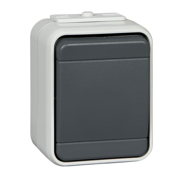 ELSO - Universal-Schalter 10A AquaTop Schraubklemme licht/basaltgrau