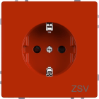 MERTEN - SCHUKO-Steckdose für Sonderstromkreise, BRS, Steckklemmen, orange, System Design
