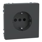 MERTEN - SCHUKO-Steckdose, BRS, Steckklemmen, Anthrazit, System Design