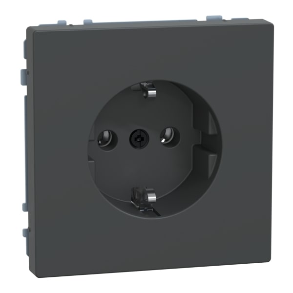 MERTEN - SCHUKO-Steckdose, Steckklemmen, Anthrazit, System Design