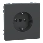 MERTEN - SCHUKO-Steckdose, Steckklemmen, Anthrazit, System Design