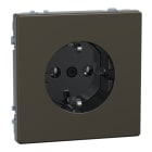 MERTEN - SCHUKO-Steckdose, Steckklemmen, Moccametallic, System Design