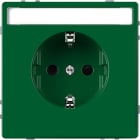 MERTEN - SCHUKO-Steckdose für Sonderstromkr. mit Schriftf., BRS, StK, grün, System Design