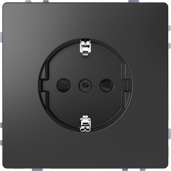 MERTEN - SCHUKO-Steckdose, BRS, Schraub-Liftklemmen, Anthrazit, System Design