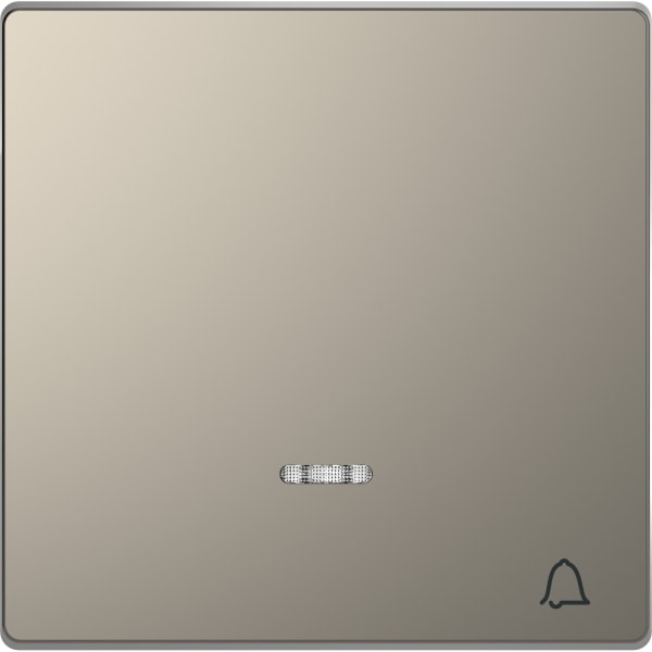 MERTEN - Wippe mit Kontrollfenster und Aufdruck Klingel, Nickelmetallic, System Design