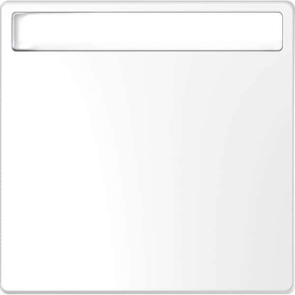 MERTEN - Wippe mit Schriftfeld, Lotosweiß, System Design