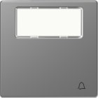 MERTEN - Wippe mit Schriftfeld und Kennzeichnung Klingel, Edelstahl, System Design