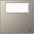 MERTEN - Wippe mit Schriftfeld und Kennzeichnung Klingel, Nickelmetallic, System Design
