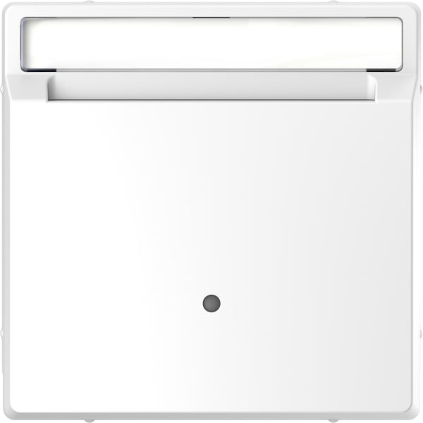 MERTEN - Card-Schalter mit Schriftfeld, Lotosweiß, System Design