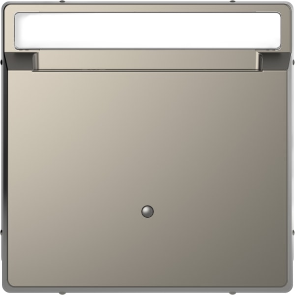 MERTEN - Card-Schalter mit Schriftfeld, Nickelmetallic, System Design