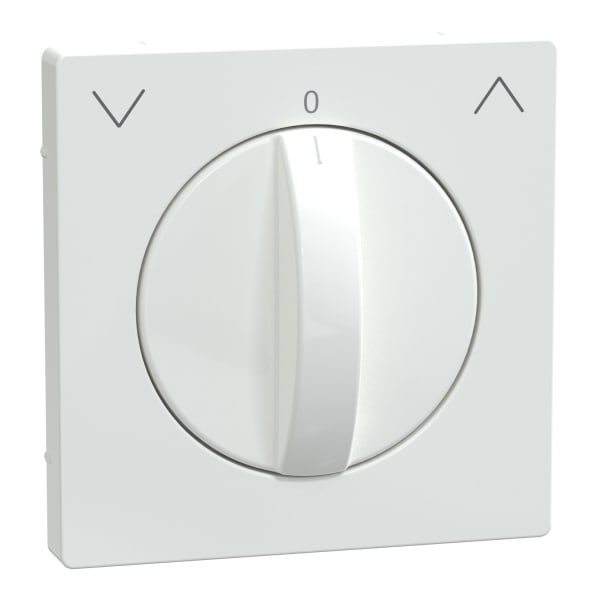 MERTEN - Zentralplatte für Rollladen-Tast-Rastschalter-Einsatz, Lotosweiß, System Design