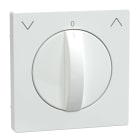 MERTEN - Zentralplatte für Rollladen-Tast-Rastschalter-Einsatz, Lotosweiß, System Design
