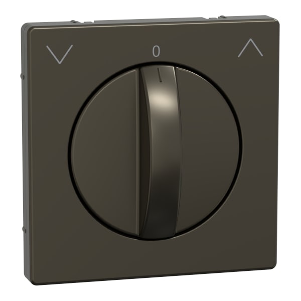 MERTEN - Zentralplatte f. Rollladen-Tast-Rastschalter-Eins., Moccametallic, System Design