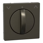 MERTEN - Zentralplatte f. Rollladen-Tast-Rastschalter-Eins., Moccametallic, System Design