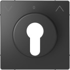MERTEN - Zentralplatte für Rollladen-Tast-Rastschalter-Einsätze, Anthrazit, System Design