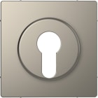 MERTEN - Zentralplatte für Wechsel-Rastschalter-Einsatz, Nickelmetallic, System Design