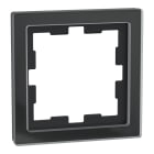 MERTEN - D-Life Glas Rahmen, 1fach, Onyxschwarz