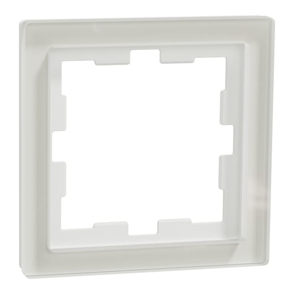 MERTEN - D-Life Glas Rahmen, 1fach, Kristallweiß
