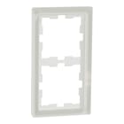 MERTEN - D-Life Glas Rahmen, 2fach, Kristallweiß
