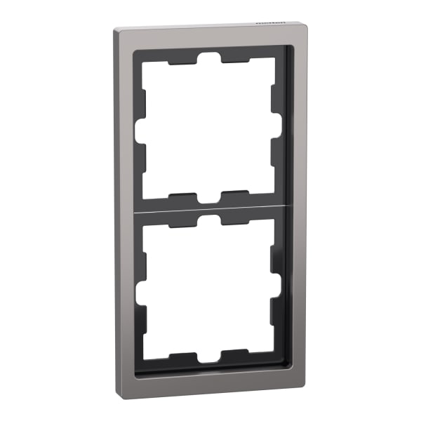 MERTEN - D-Life Metall Rahmen, 2fach, Nickelmetallic