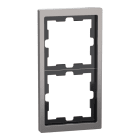 MERTEN - D-Life Metall Rahmen, 2fach, Nickelmetallic