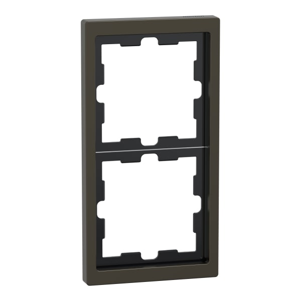 MERTEN - D-Life Metall Rahmen, 2fach, Moccametallic