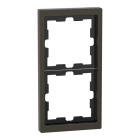 MERTEN - D-Life Metall Rahmen, 2fach, Moccametallic