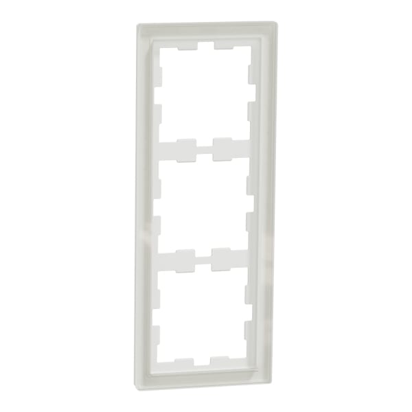 MERTEN - D-Life Glas Rahmen, 3fach, Kristallweiß