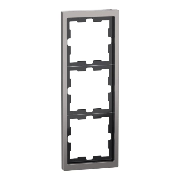 MERTEN - D-Life Metall Rahmen, 3fach, Nickelmetallic