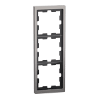 MERTEN - D-Life Metall Rahmen, 3fach, Nickelmetallic