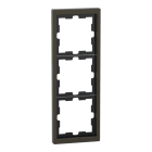 MERTEN - D-Life Metall Rahmen, 3fach, Moccametallic