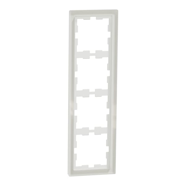 MERTEN - D-Life Glas Rahmen, 4fach, Kristallweiß