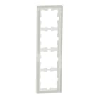 MERTEN - D-Life Glas Rahmen, 4fach, Kristallweiß