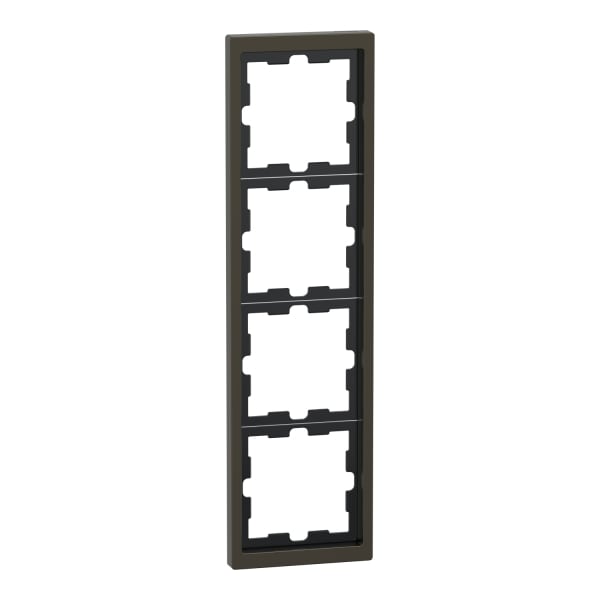 MERTEN - D-Life Metall Rahmen, 4fach, Moccametallic