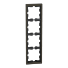 MERTEN - D-Life Metall Rahmen, 4fach, Moccametallic