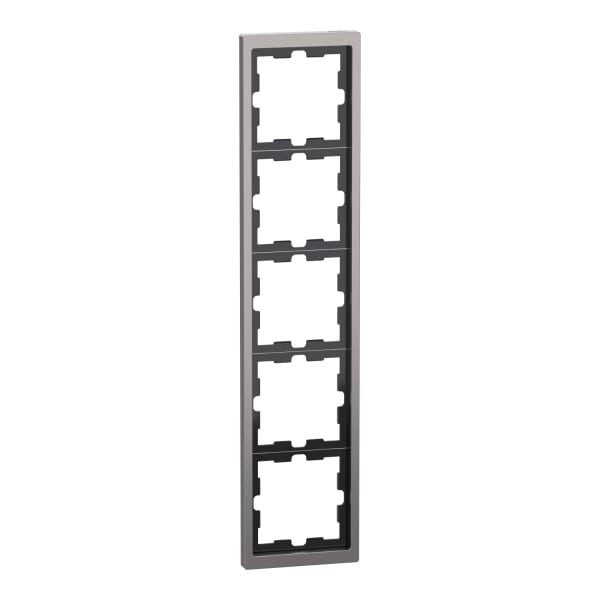 MERTEN - D-Life Metall Rahmen, 5fach, Nickelmetallic