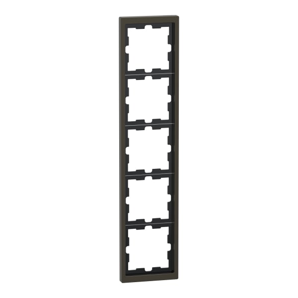 MERTEN - D-Life Metall Rahmen, 5fach, Moccametallic